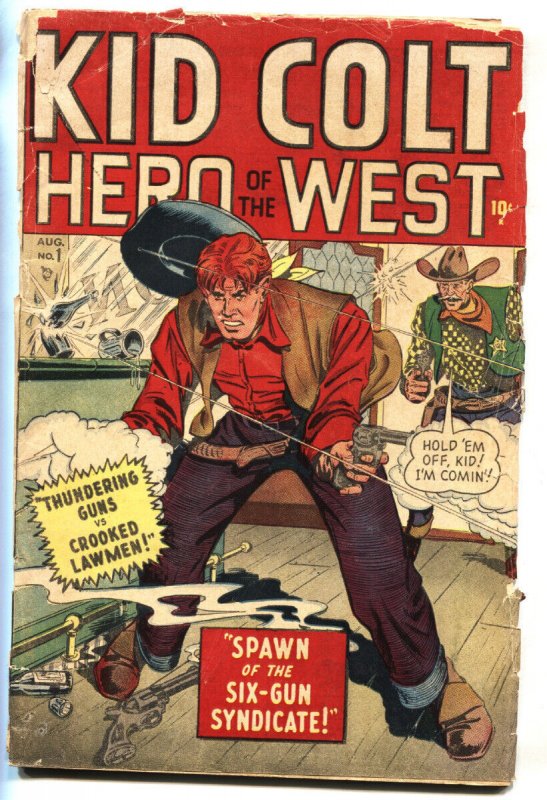 KID COLT OUTLAW #1 1948- MARVEL COMICS WESTERN GOLDEN AGE RARE!