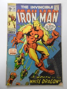 Iron Man #39 (1971) VG Condition moisture stain