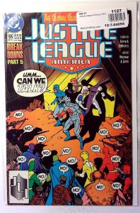 Justice League America #55 1991 DC Green Lantern Guy Gardner Blue Beetle Comic