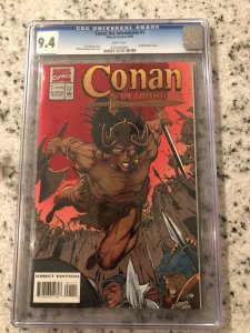 Conan The Adventurer # 1 9.4 CGC Marvel Graded Comic Book 1994 Kull Sonja KB3 