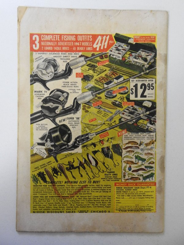 Blue Beetle #2 (1967) GD Condition moisture damage, rust on staples