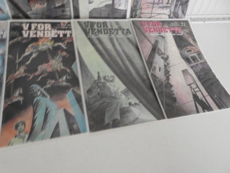 V for Vendetta #1-10 (1989) Complete Set! Awesome Read!! Beautiful NM- Avg!!