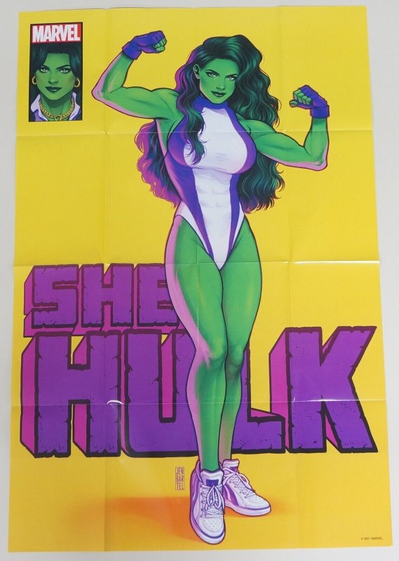 She-Hulk #1 poster - 36  x 24 - Marvel Comics - Jen Bartel art - Disney+ Show! 