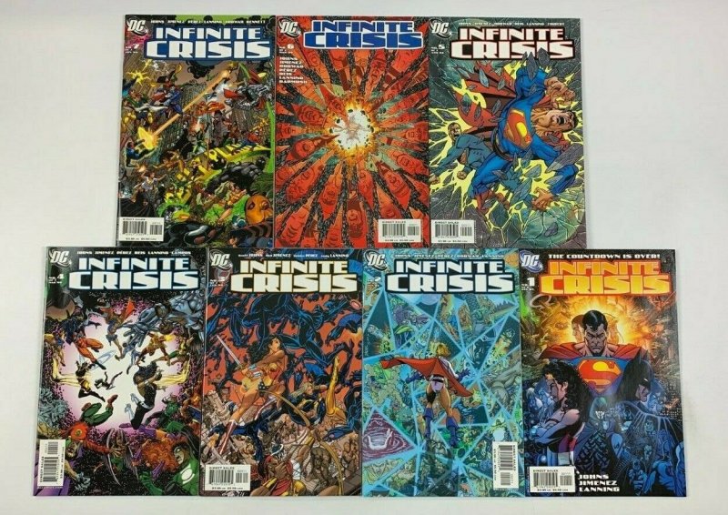 Infinite Crisis #1-7 VF/NM complete series 1st blue beetle jaime reyes perez 3 5