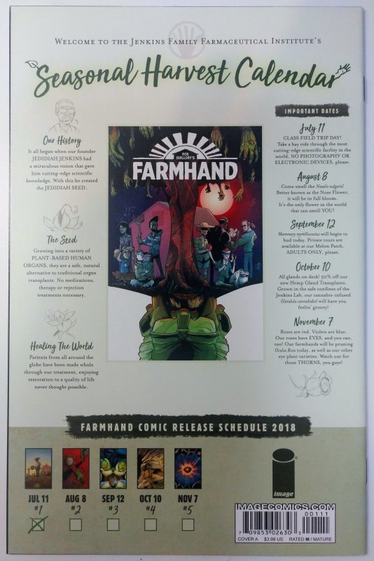Farmhand #1 (9.6, 2018) 1st issue