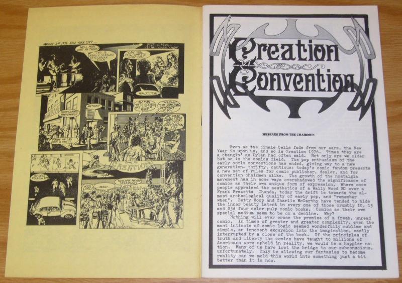 Creation Convention Program 1976 VF- with old flyers - vintage guide