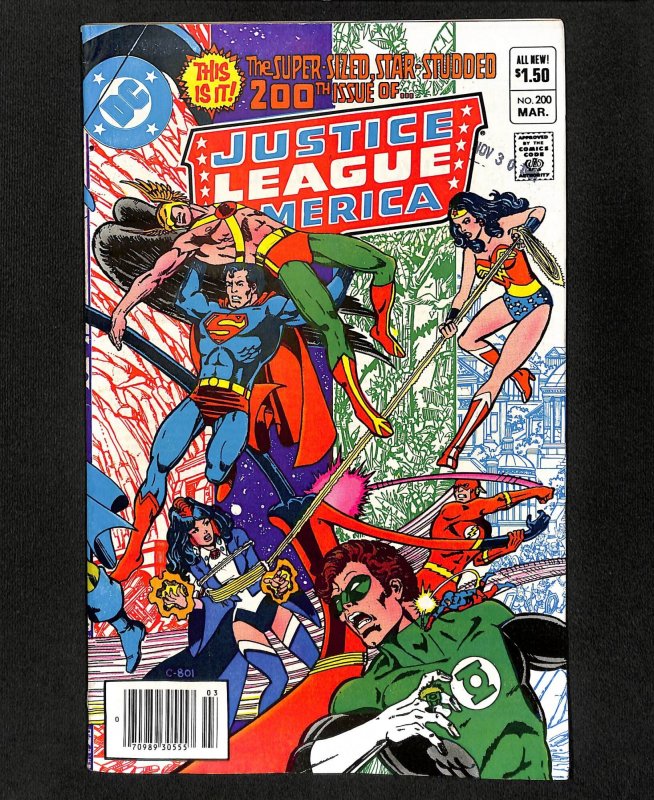 Justice League Of America #200 George Perez wraparound cover!