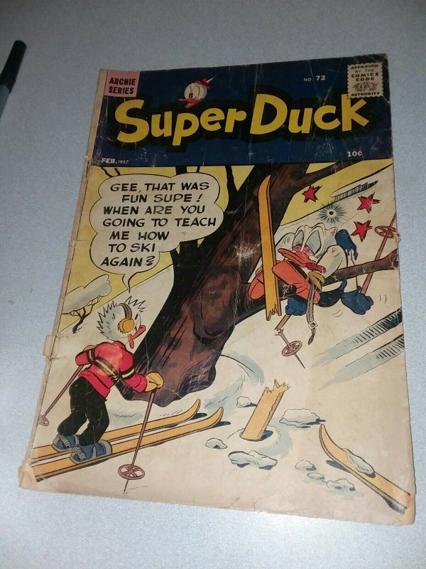 Super Duck Comics #72 Archie mlj 1957 early silver age cartoon funny animal