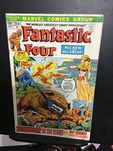 Fantastic Four #118  (1972) Signed Archie Goodwin writer! Crystal, lockjaw VG/FN