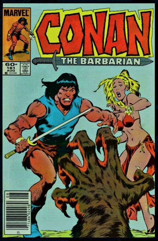 Conan the Barbarian #161 (1984) Newsstand Variant VG FN  / Kull Red Sonja