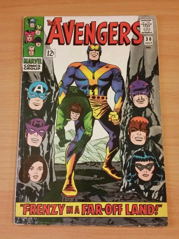 The Avengers #30 ~ FINE FN ~ 1966 MARVEL COMICS