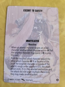Marvel Crisis Protocol Game Card - Escort to Safety