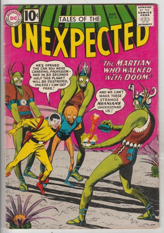 Tales of the Unexpected #64 (Aug-61) VG/FN Mid-Grade Space Ranger, Cyrl