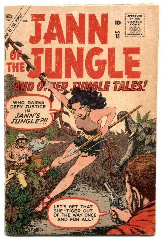 Jann of The Jungle  #15 1957- Atlas comics- VG