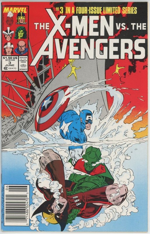 X-Men Vs the Avengers #3 (1987) - 6.0 FN *The Soviets Strike Back* Newsstand 