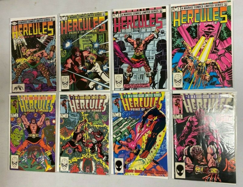 Hercules sets #1-4 + #1-4 (1st + 2nd Series) Marvel 8 total books (1982 + 1984)