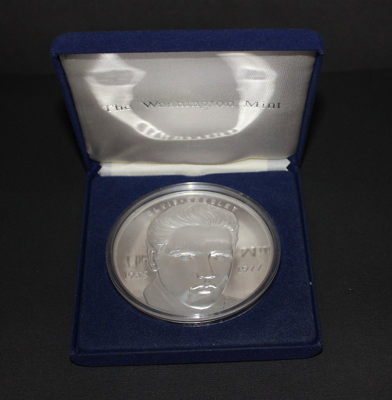 1993 Elvis Presley First Day Issue Half Pound Silver Proof Coin