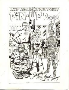 FANTASTIC FOUR #15 PIN UP PRODUCTION ART-MARVEL PREMIUM G