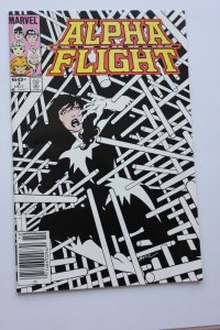 Alpha Flight #3 Newsstand Edition (1983) Alpha Flight [Key Issue] VFNM