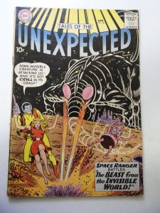 Tales of the Unexpected #48 (1960) VG- Condition 3/4 spine split tape pull fc