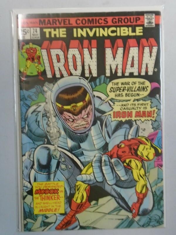 Iron Man #74 The Modok Machine! (1975 1st Series) 5.0/VG