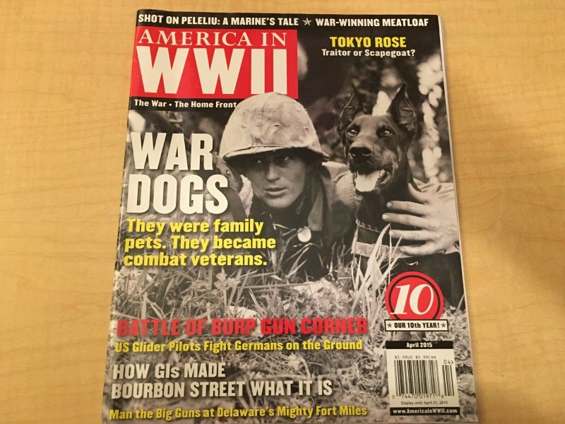 6 Magazines America In WWII War Dogs D-Day Battle Collectibles Most Wanted+ JKT6