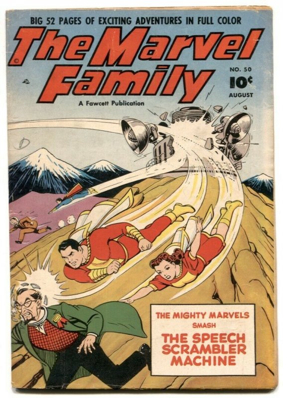 The Marvel Family #50 1950- Golden Age- Speech Scrambler Machine FN-