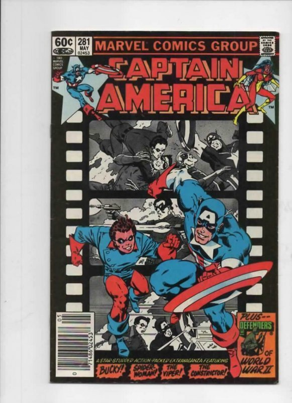 CAPTAIN AMERICA #281 282, VG/FN,  Nomad Bucky Viper, 1968 1983, 2 issues 