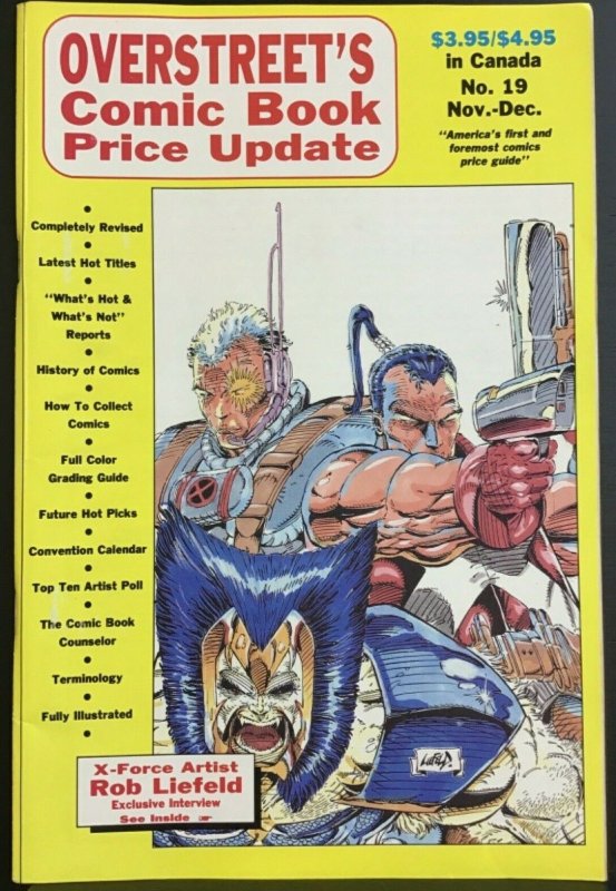 La actualización de precios de cómic Overstreet #19 - Noviembre/diciembre 1991 