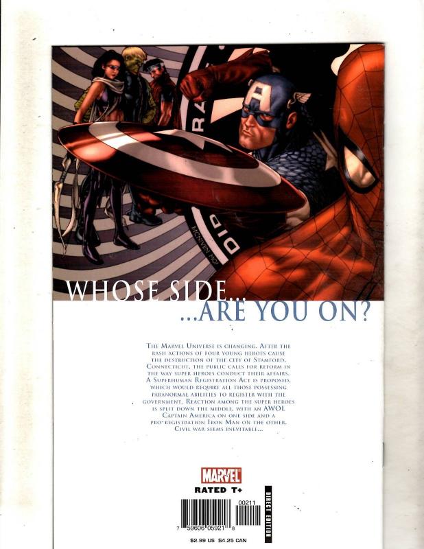 Civil War Complete Marvel Comics LTD Series # 1 2 3 4 5 6 7 1st Prints CJ13