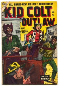 Kid Colt Outlaw #45 1955- Black Rider- Final pre-code issue FN