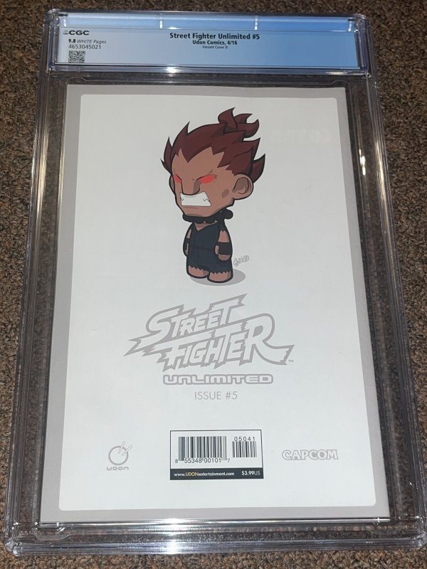 Street Fighter Unlimited 5 (2016), Rare 1:20 Laura Variant D, CGC Graded 9.8