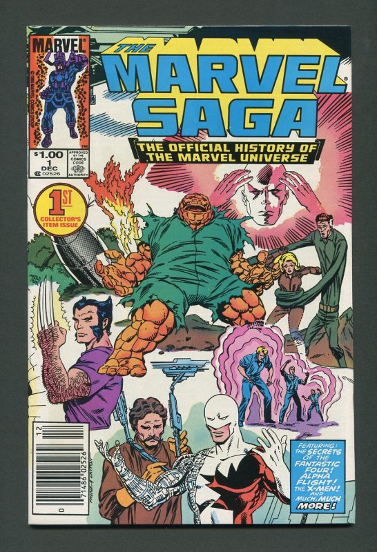 Marvel Saga #1 / 9.2 NM-  Newsstand  December 1985