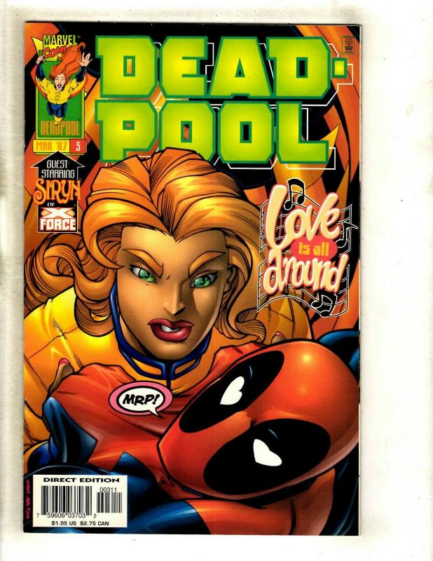 Deadpool # 3 NM- Marvel Comic Book X-Men X-Force Wolverine Cable Domino EK8