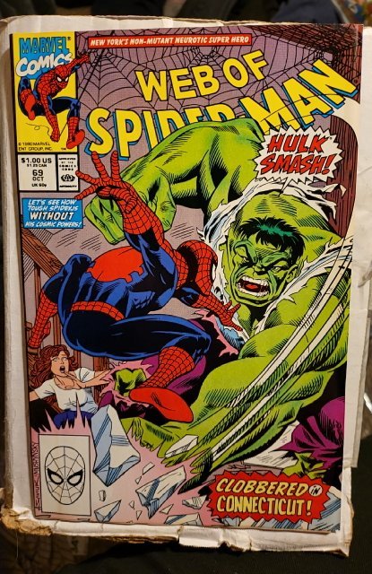 Web of Spider-Man #69 Direct Edition (1990) b3 | Comic Books - Copper Age,  Marvel, Spider-Man, Superhero / HipComic