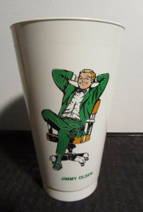 1973 JIMMY OLSEN 7-11 Slurpee Cup FN+ 6.5 DC Comics / Superman