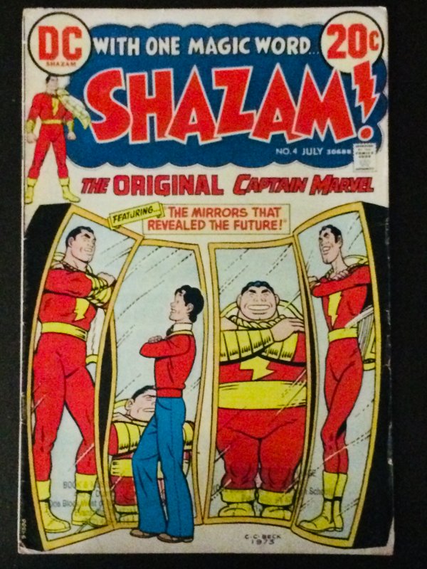 Shazam #4 1973 FN- Original Captain Marvel Mirrors That Revealed The Future