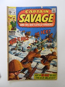 Captain Savage #16 (1969) VG condition