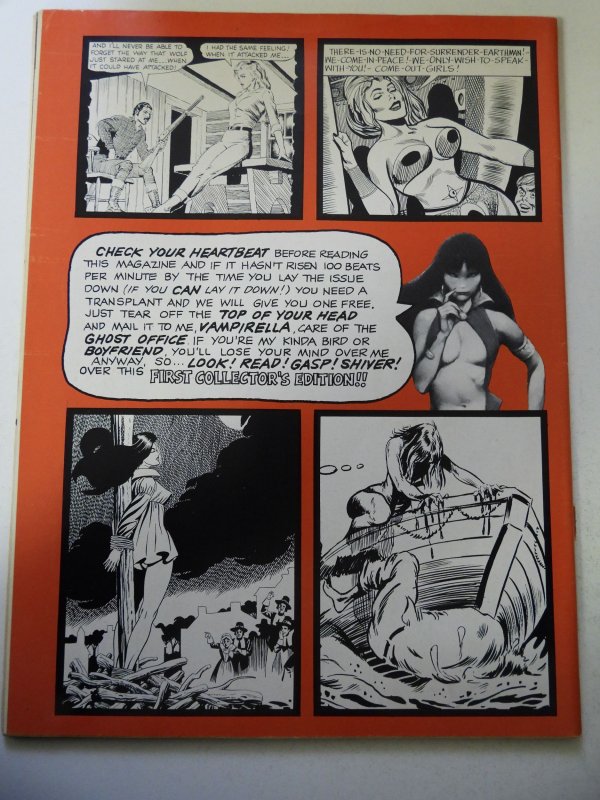 Vampirella #1 (1969) VG/FN Condition cover detached at 1 staple