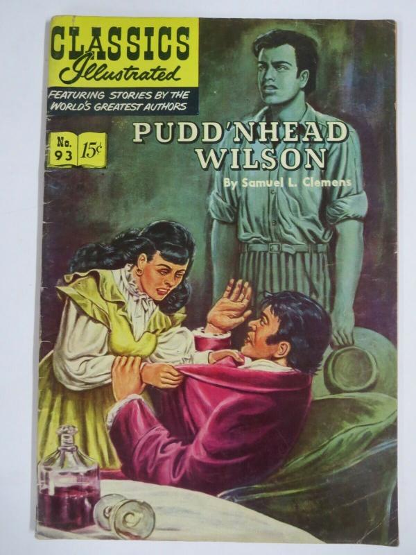 CLASSIC ILLUSTRATED #93 (VG-) PUDD'NHEAD WILSON (1ST Edition, HRO=94) March 1952 