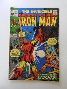 Iron Man #41 (1971) VG- condition moisture damage