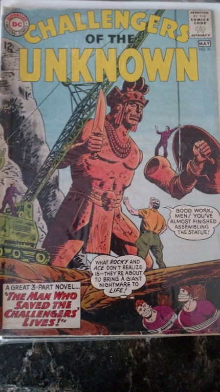 CHALLENGERS OF THE UNKNOWN #31(DC,1963) Condition Poor