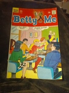 Betty and Me Comic Book Archie Series #6 February 1967 Silver Age Teen Humor Cvr