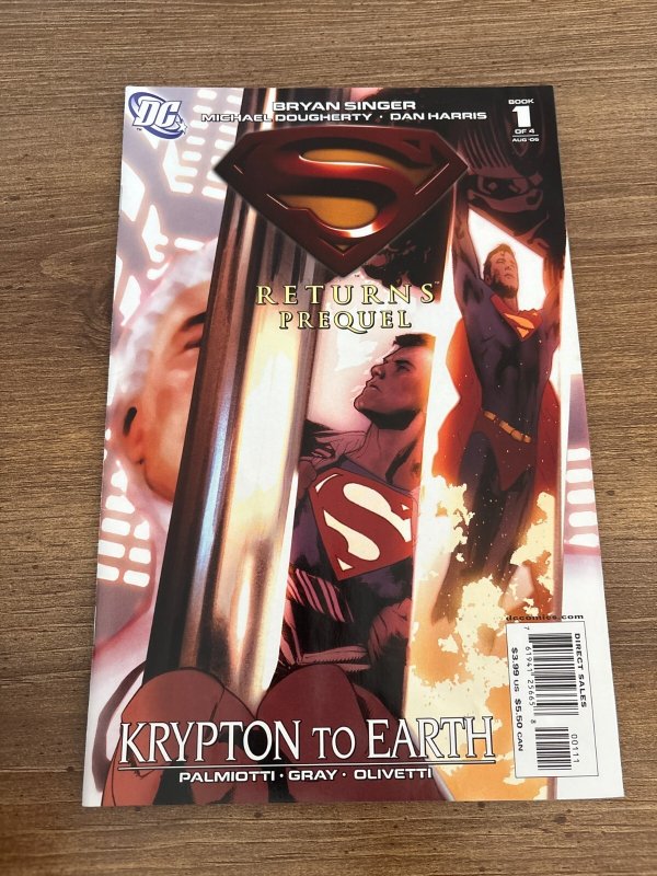 Lot Of 4 Superman Returns Prequel DC Comic Books # 1 2 3 4 VF-NM Krypton 5 J455