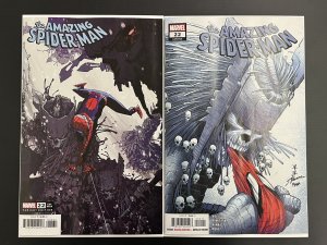 AMAZING SPIDER-MAN #22 1:25 BACHALO + CVR A SET of 2 NM 2023 PROSHIPPER