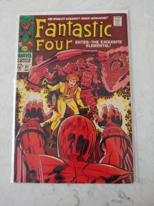 Fantastic Four #81 Crystal Joins the FF Wears Blue FF Uniform Marvel Comics 1968