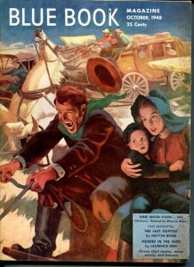 PULP:  BLUE BOOK PULP-OCT 1948-VG/FN-BOWER COVER-JOEL REEVE-NELSON BOND-BRAND...