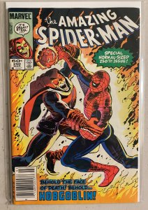 Amazing Spider-Man #250 Newsstand Marvel 1st Series (7.5 VF-) (1984)