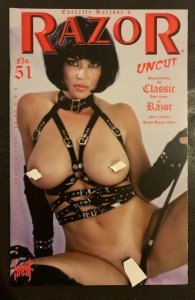 Razor Uncut #51 Nude Photo Variant Cover! F/VF Final Issue! Sexy Bad Girl