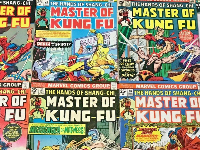 MASTER OF KUNG FU#20-100 VG-VF LOT 1974 (19 BOOKS) MARVEL BRONZE AGE COMICS